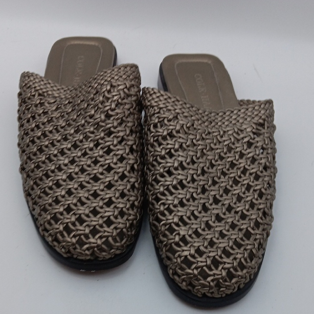 COLE HAAN WOVEN SLIP ON FLATS